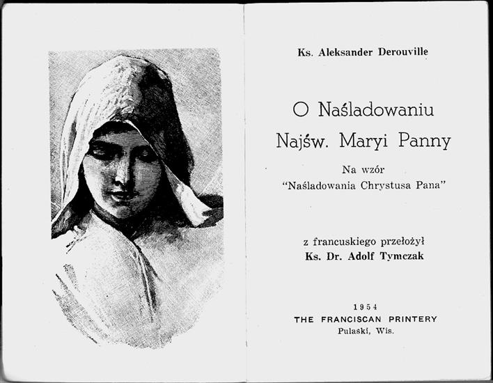  O naśladowaniu N... - O naśladowaniu Najświętszej Marii Panny - Ks. Aleksander Derouville 1954.jpeg