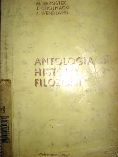 Brzostek, Chojacki, Wendland - Antologia historii filozofii - DSC02864.JPG