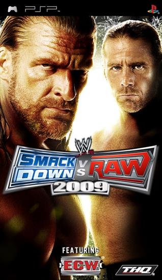 GRY NA PSP DUŻY WYBÓR codziennie nowe gry  - WWE Smack Down Vs Raw 2009.jpg