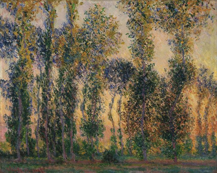 1879-1890 - Claude Monet - Poplars at Giverny 1888.jpg
