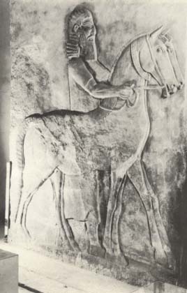 Asyria, obrazy - 136. Płaskorzeźba asyryjska.jpg