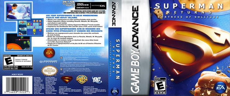  Covers Game Boy Advance - Superman Returns Fortress of Solitude Game boy Advance gba - Cover.jpg