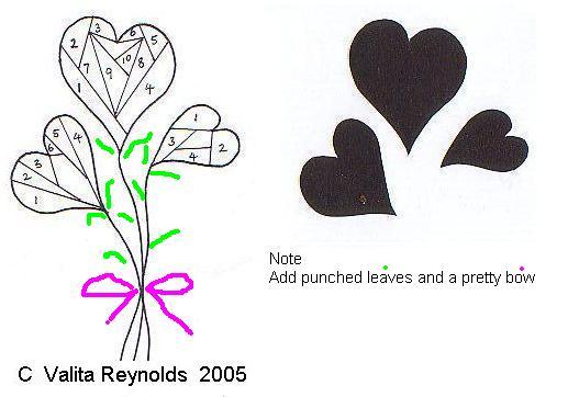 Iris folding szablony - heart20flower.jpg