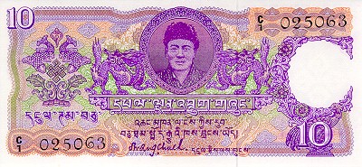 Bhutan - BhutanP03-10ngultrum-1974_f-donated.jpg