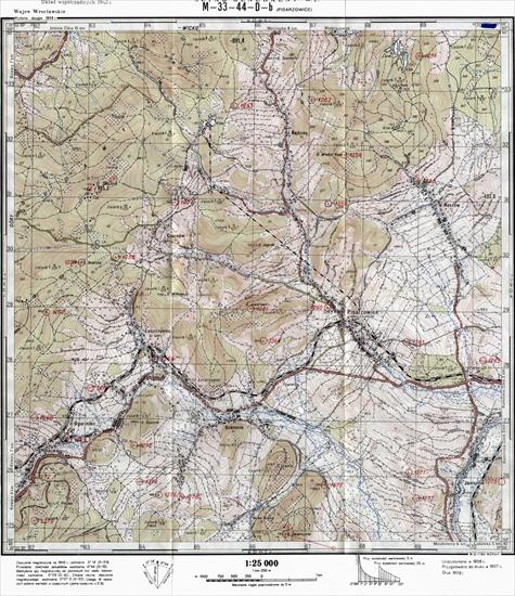 Mapy topograficzne LWP 1_25 000 - M-33-44-D-b_PISARZOWICE_1958.jpg