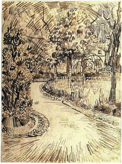 4. Arles 1888 -89 - 1888-04  12 - Public Garden with a Corner of the Yellow House.jpg
