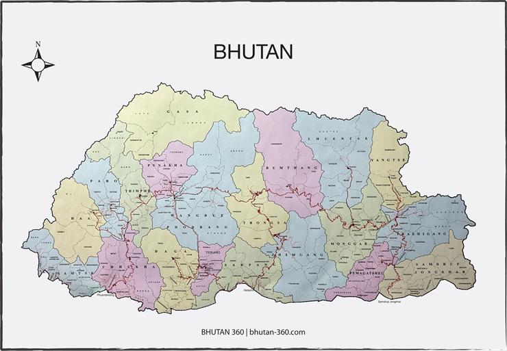 Mapy - Bhutan prowincje.jpg