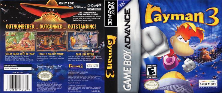  Covers Game Boy Advance - Rayman 3 Game Boy Advance gba - Cover.jpg