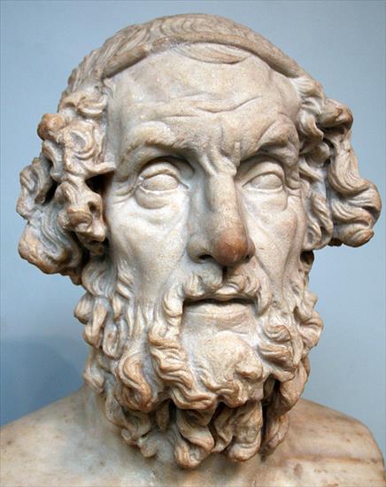 Starożytna Grecja, mitologia i religia, obrazy - Homer_British_Museum.jpg