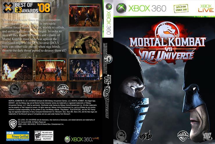 Okładki XBOX 360 - Mortal Kombat Vs Dc Universe.jpg