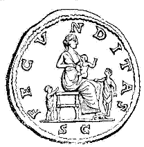 Rzym starożytny -... - Dictionary_of_Roman_Coins.1889_P377S0_illus380. Fecunditas na sestercjuszu Lucylli.gif