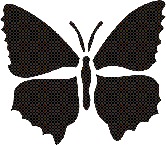SZABLONY - Stencil farfalla 08.gif
