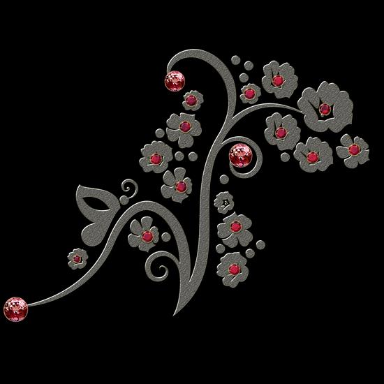 Kwiatowy - Graceful decorative embellishment by DiZa 50.png