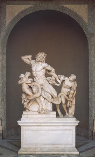   SZTUKA - 068. Hagesandro, Atenodoro and Polidoro from Rhodes Laocoonte and his sons  175-50 b.C..jpg
