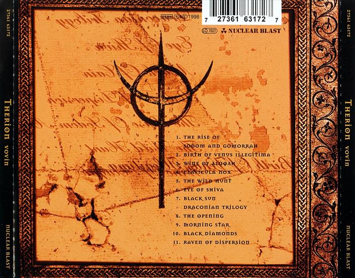 Therion - 1998  Vovin - Album  Therion - Vovin back.jpg