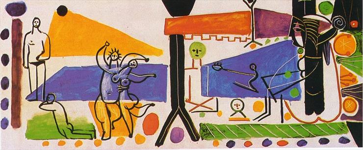 Picasso 1955 - Picasso La plage  la Garoupe. II. Summer 1955. 80 x 190 cm.jpg