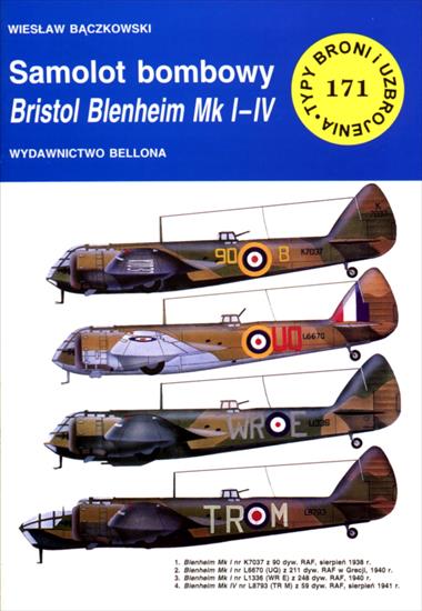 Typy Broni i Uzbrojenia - TBiU-171-Samolot bombowy Bristol Blenheim Mk.I-IV.jpg
