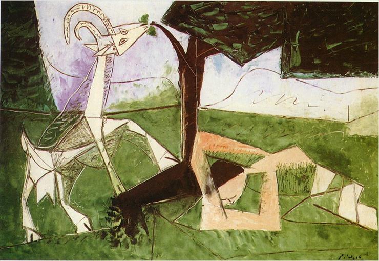 Picasso 1956 - Picasso Le printemps. 20-March 1956. 130 x 195 cm. Oil on ca.jpg