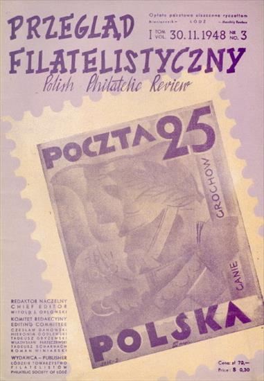 Przegląd Filatelistyczny 1948-1950 - Przegląd filatelistyczny 1948 Vol.I Magazine Nr. 03 03.jpg