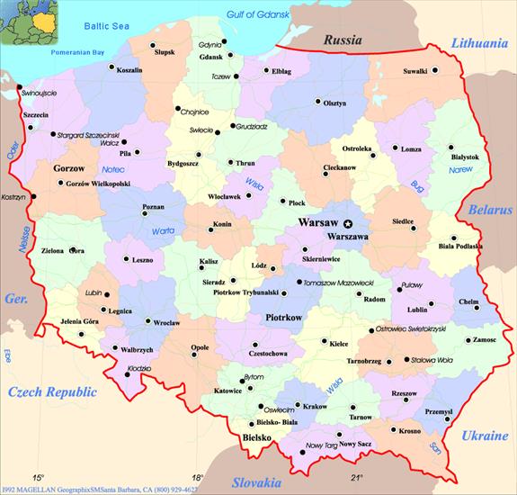 Mapy współczesne Polska - poland-map.gif