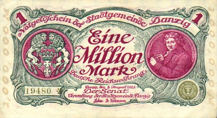 Banknoty   Polskie   super mało znane - DanzigP24-1MillionMark-1923-donatedowl_f.jpg