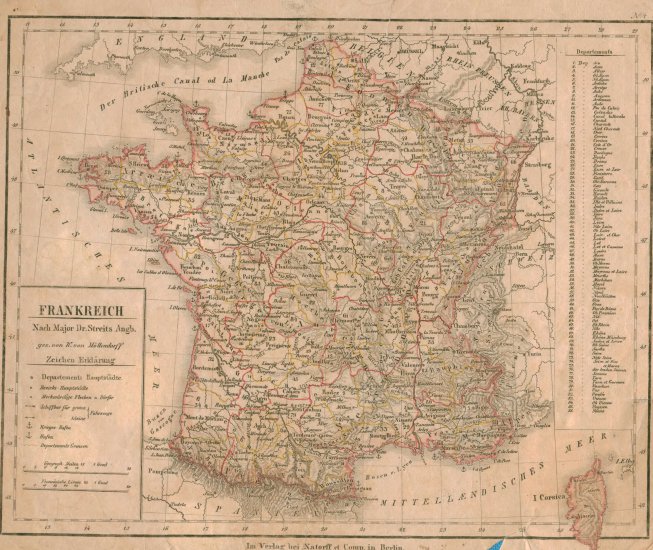 Europa - Francja - 1837 - mapa polityczna.bmp
